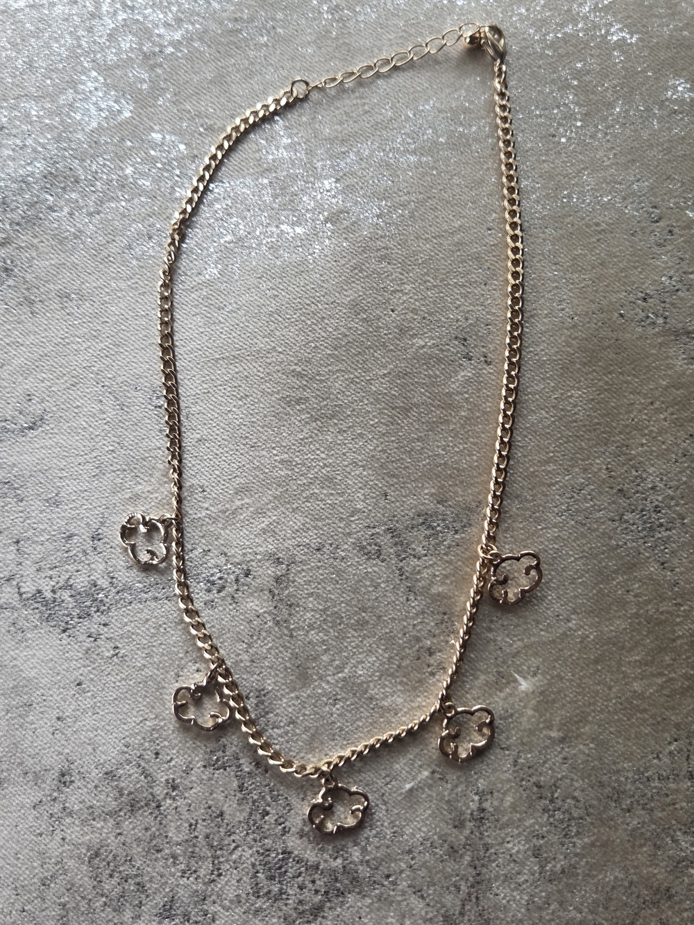 Delicate Rose Gold Cloud Charm Necklace - Women Jewelry